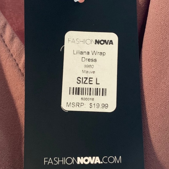 Mauve Wrap Dress - Picture 6 of 6